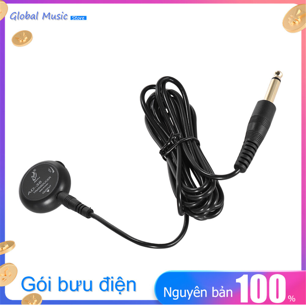 【Hot Sale】Adeline AD-35 Mini Xe Bán Tải Piezo Bộ Chuyển Đổi Micro Áp Điện Với Đầu Ra 6.35 Mm Cáp 3 Mét Cho Nhạc Acoustic Cổ Điển Guitar Dân Gian Đàn Vĩ Cầm Đàn Ukulele