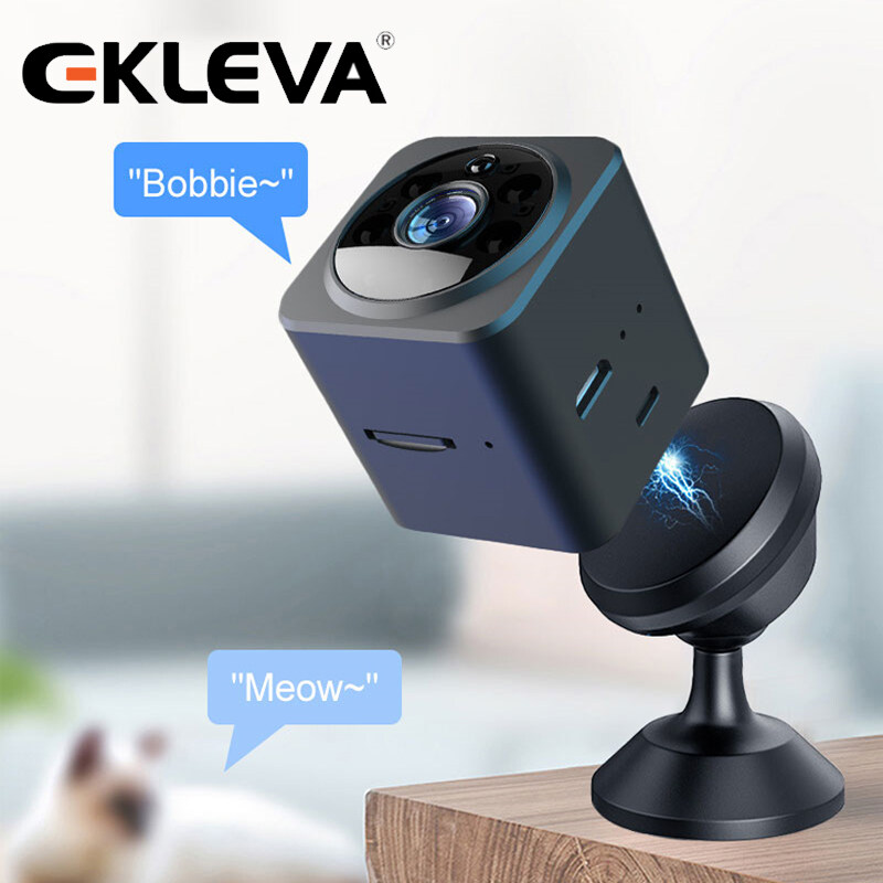 EKLEVA AS02 Wireless Mini Camera Built-in 1080P IR-CUT Mini Camera Home Surveillance Camera Motion Detection Recorder Camera