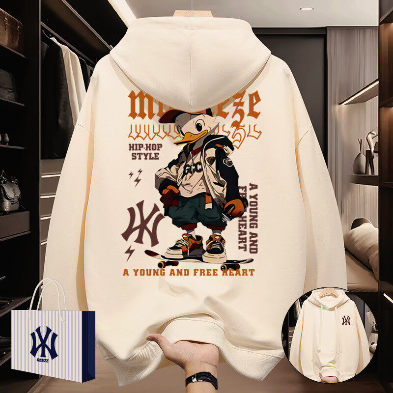 NY Áo HOODIE UNISEX Áo hoodie cotton in hình phim hoạt hình giản dị