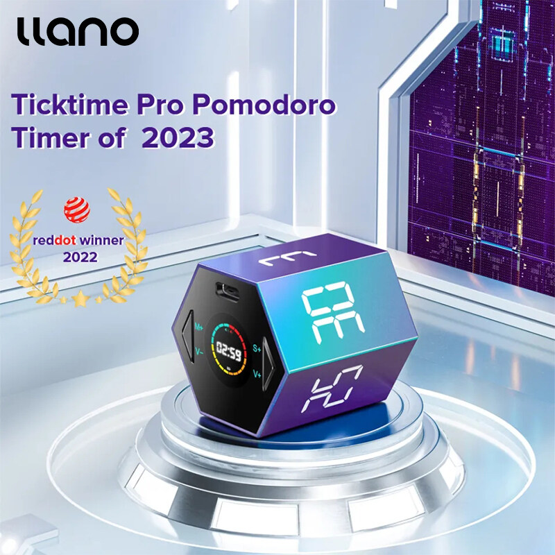 Llano ticktime đồng hồ báo thức kỹ thuật số thông minh đồng hồ bấm giờ cho nhà bếp/phòng tắm/học tập/nấu ăn đồng hồ bấm giờ đếm ngược điện tử từ tính