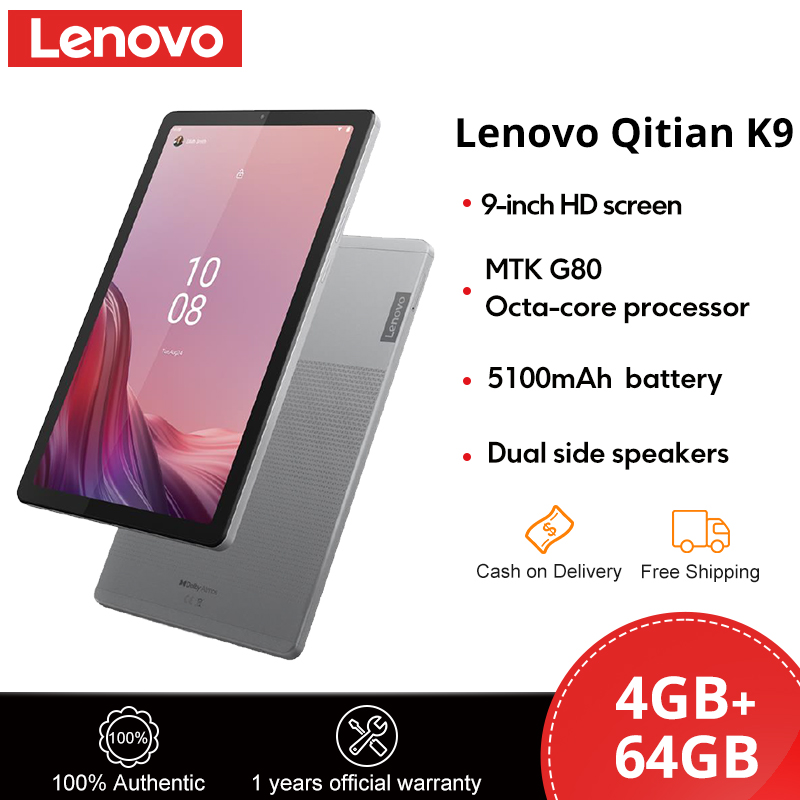 Lenovo Tab M9 Pad 4G LTE/WiFi 9inch 4GB+64GB Qitian K9 5100mAh Battery MTK G80 Octa-core Android 13 Android Table Global ROM - Image 3