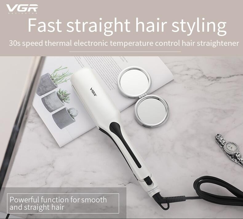 Máy Duỗi Tóc VGR Bàn Ủi Phẳng Ma Thuật Chăm Sóc Cá Nhân, Lược Chải Chuyên Nghiệp, Kỹ Thuật Số Lron Tong Bán Chạy Thời Trang