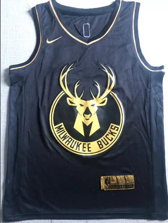 black and gold giannis jersey