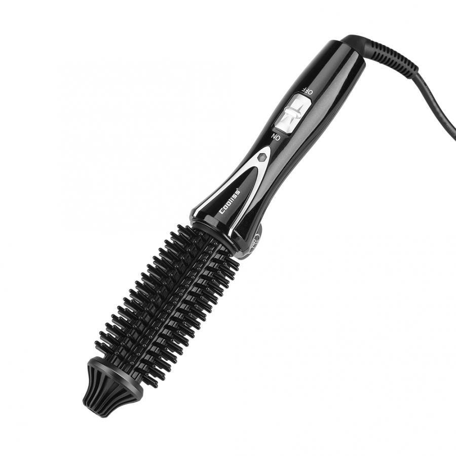 Gambar Ceramic Tourmaline Foldable Anion Hair Brush Curler Hair Curling Iron Hair Styling Tools Curling Hair Care Tools