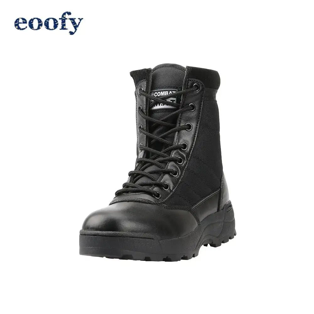 black military boots steel toe