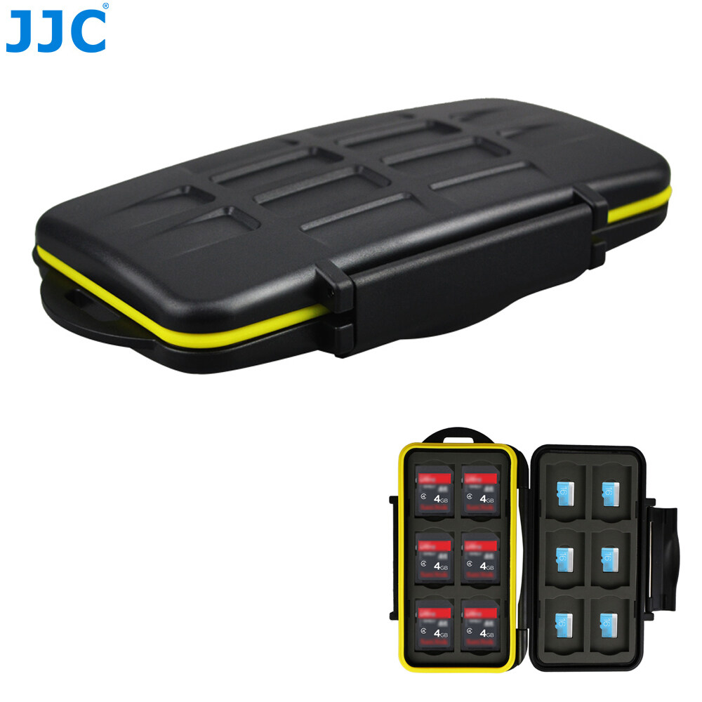 JJC 24 Slots Memory Card Case Holder Box Container for SD Micro SD SDXC Micro SDXC SDHC Micro SDHC TF Card, Travel-Friendly Memory Card Organizer with Water-Resistant and Shockproof Function ราคา 325 บาท*ส่งฟรี