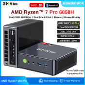 GMKtec M7 Gaming Mini PC, AMD R7 Pro 6850H, 32GB RAM