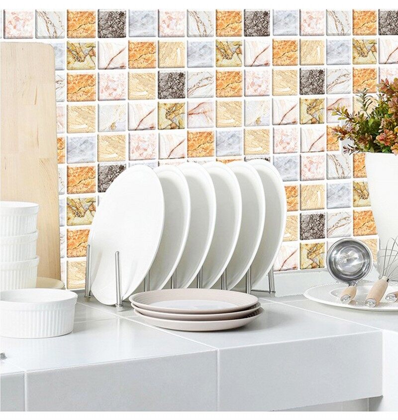 30*30cm】3D Stereo Waterproof and Moisture-proof Wall Sticker Decoration  Self-adhesive Checkered Mosaic Art Wall Sticker Wall Sticker Decor for Home  Kitchen Living Room Bedroom | Lazada PH