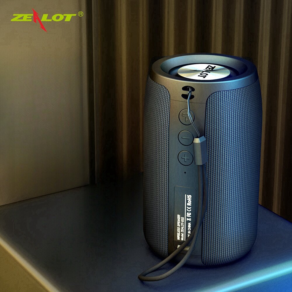 Zealot S32 Vụ Nổ Loa Bluetooth không dây di động ngoài trời nhà Thẻ âm thanh nhỏ.