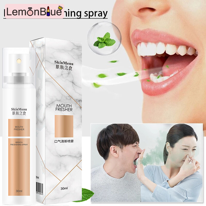 Gambar LemonBlue Mouth Breath Freshener Oral Mint Fresh Breath of Bad Breath Small Portable