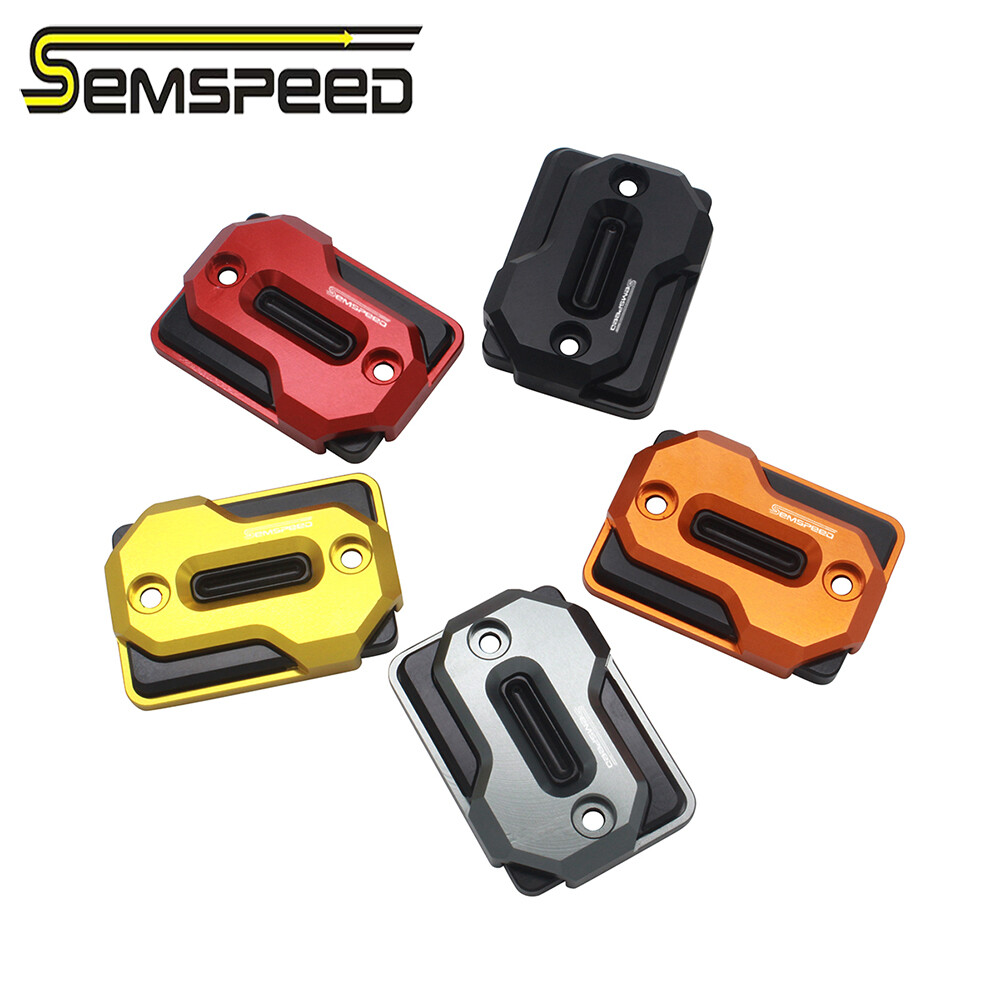 SEMSPEED Motorcycle Brake Fluid Cover Tank Reservoir Guard For Honda FORZA 350 300 250 ADV350 Click160 PCX160 ราคา 477 บาท*ส่งฟรี