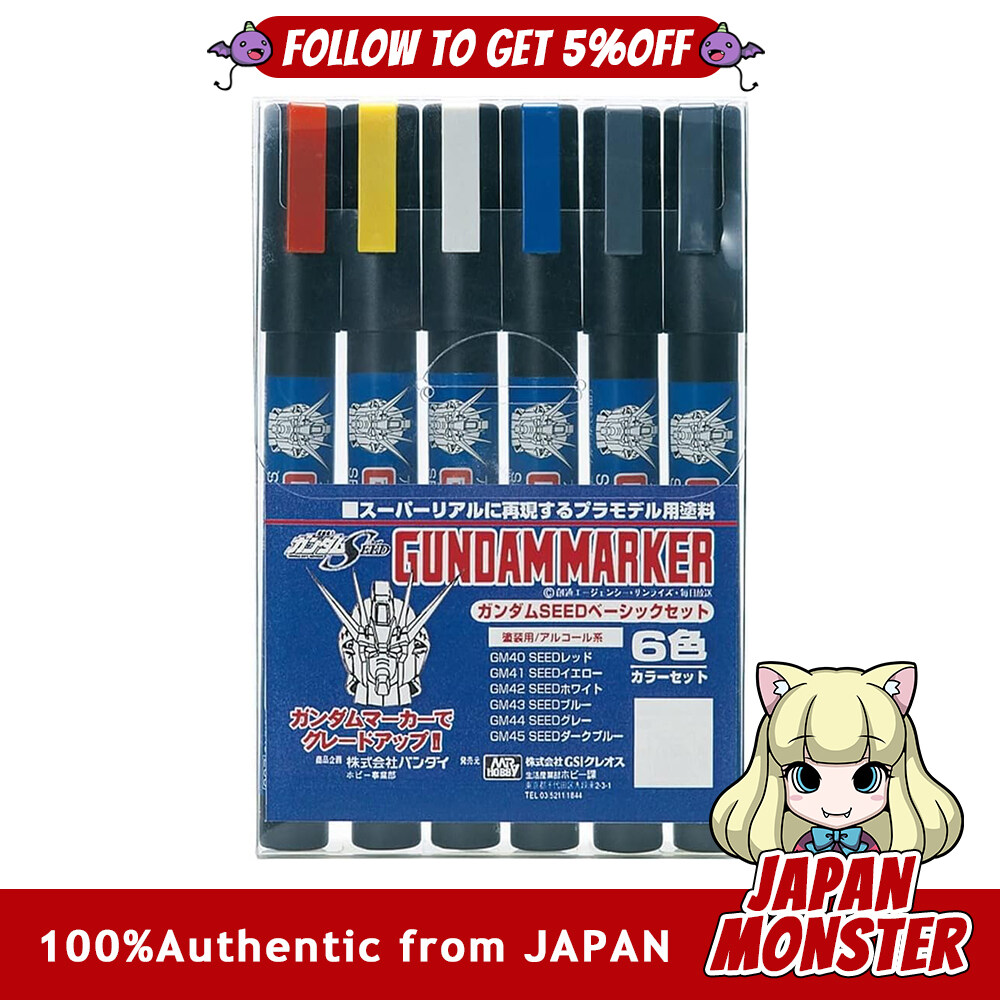 GSI Creos Gundam Marker Gundam SEED Basic Set Model Painting Marker GMS109 Japan