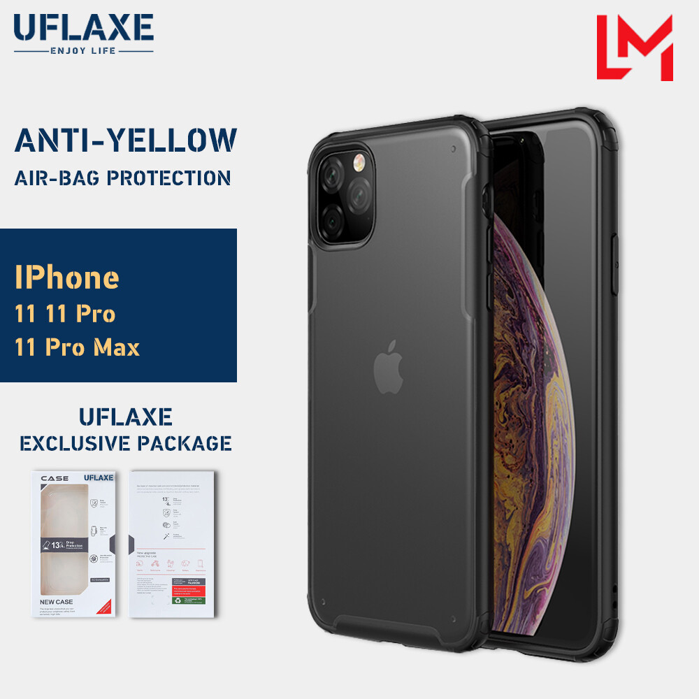 UFLAXE Ốp Cứng Chống Sốc Cho Apple iPhone 11 / iPhone 11 Pro / iPhone 11 Pro Max Ốp Điện Thoại Trong Suốt Mờ Ốp Lưng Bảo Vệ Toàn Diện Bền Chặt Chống Ố Vàng