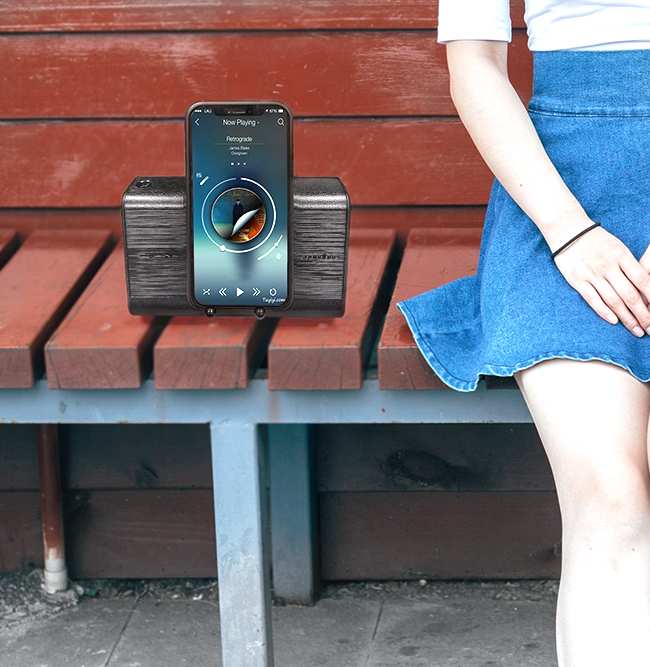 listening to music