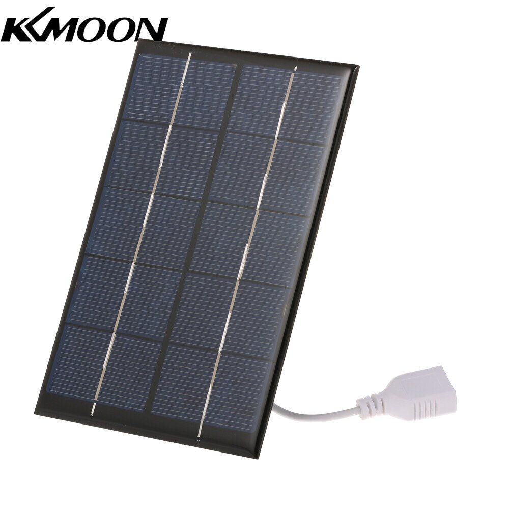 Kkmoon bộ sạc năng lượng mặt trời di động 2w/5v có cổng usb bộ sạc điện thoại di động tấm pin mặt trời nhỏ gọn silicon đơn tinh thể để cắm trại đi bộ đường dài du lịch pin năng lượng mặt trời