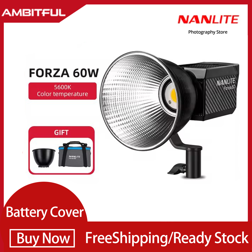 NANLITE Forza 60W 5600K Photography Light Portable Outdoor LED Light Monolight COB Light with Bowens Mount ราคา 8,435 บาท*ส่งฟรี