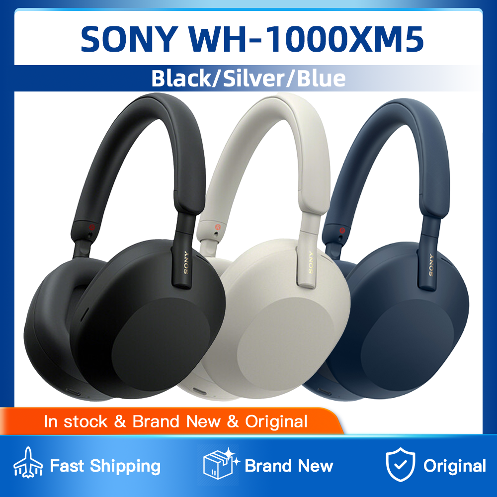 100% Original Sony WH-1000XM5 The Best Wireless Noise Canceling Headphones with Auto Noise Canceling Optimizer, Crystal Clear Hands-Free Calling, and Alexa Voice Control ราคา 14,235 บาท*ส่งฟรี