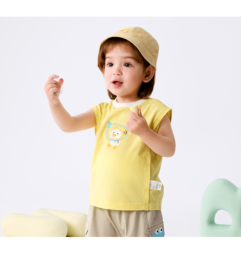 balabala Baby T Shirt Children Top Girl Clothing Boy Short Sleeve 2025 New Spring Summer Sweet Trendy · v7