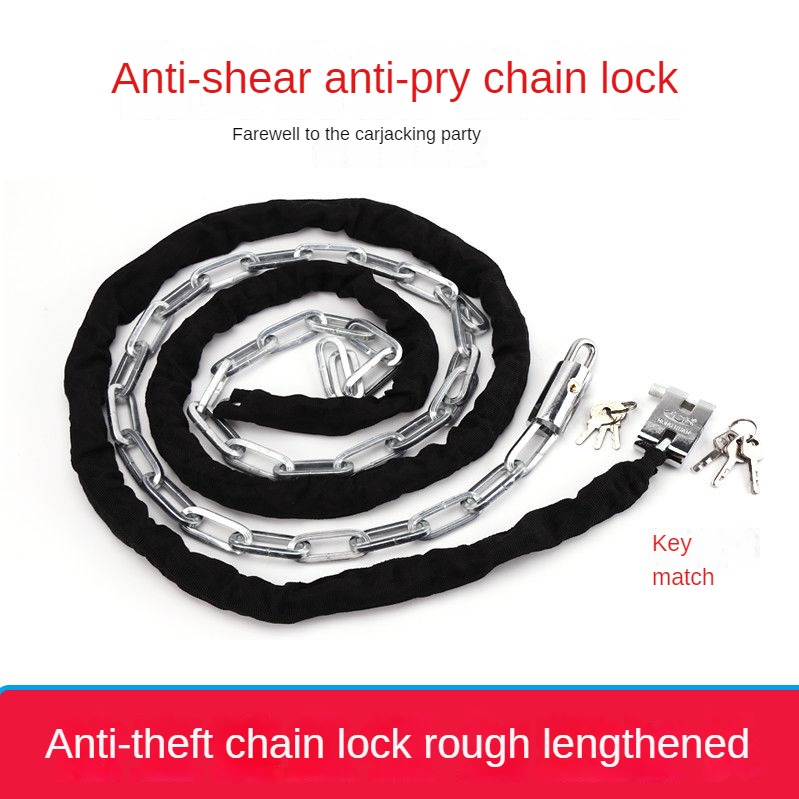 Khóa xích khóa chống trộm chống cắt siêu dài xe ba bánh xe đạp xe máy ắc quy xe khóa xích dây xích khóa khóa xích dây xích khóa