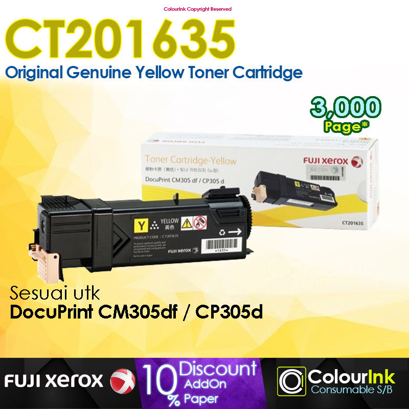 Fuji Xerox Original Genuine Ct201632 Ct201633 Ct201634 Ct201635 Toner Cartridge Cp305d Cm305df 0697