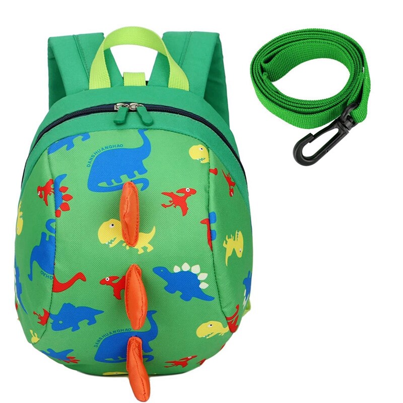 Kids Toddlers Cute Dinosaur Walking Safety Harness Backpack Baby Walkers Bag With Safety Reins Belts Travel Bag Cartoon Nursery School Bag for Baby Boys G 