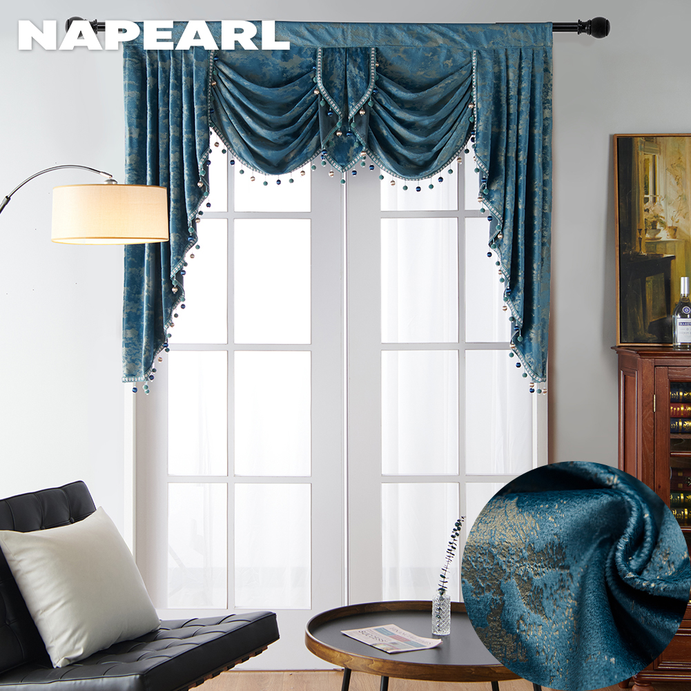 NAPEARL Home Decor Curtain Head Suede Texture, Living Room Bedroom Balcony Window Tassel Decoration Design 1PCS ราคา 1,218 บาท*ส่งฟรี