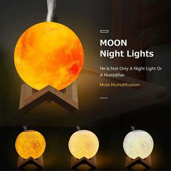 3D 5 Colors Moon Lamp Light Touch Sensor LED 15cm For Bedroom Table Wedding  Gift: Buy Online at Best Prices in SriLanka | Daraz.lk