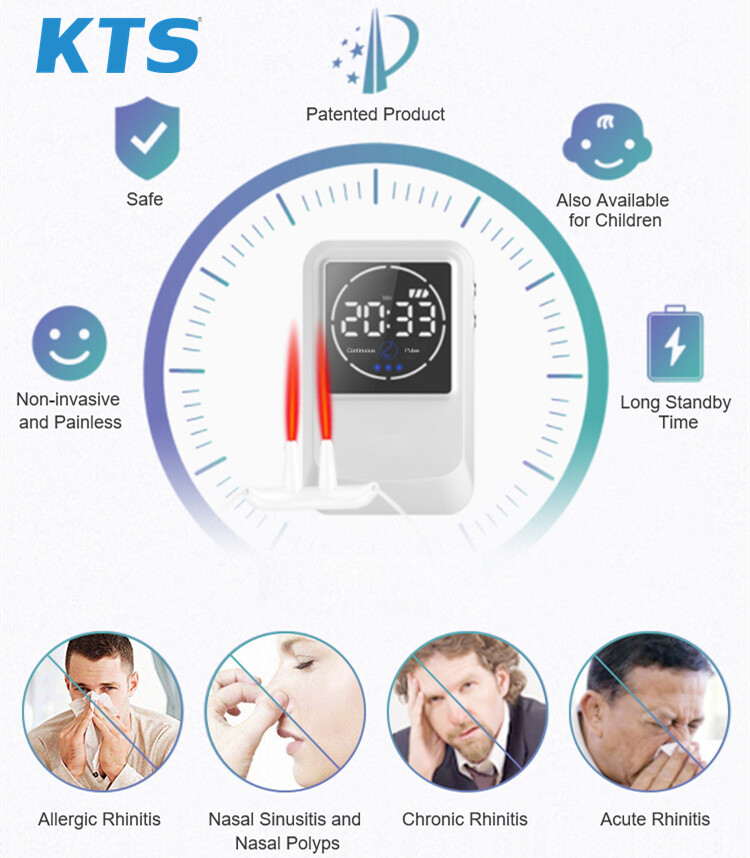 KTS Laser Rhinitis treatment device phototherapy device to relieve sinusitis itching nasal congestion artifact red light treatment device 650nm ราคา 2,990 บาท*ส่งฟรี
