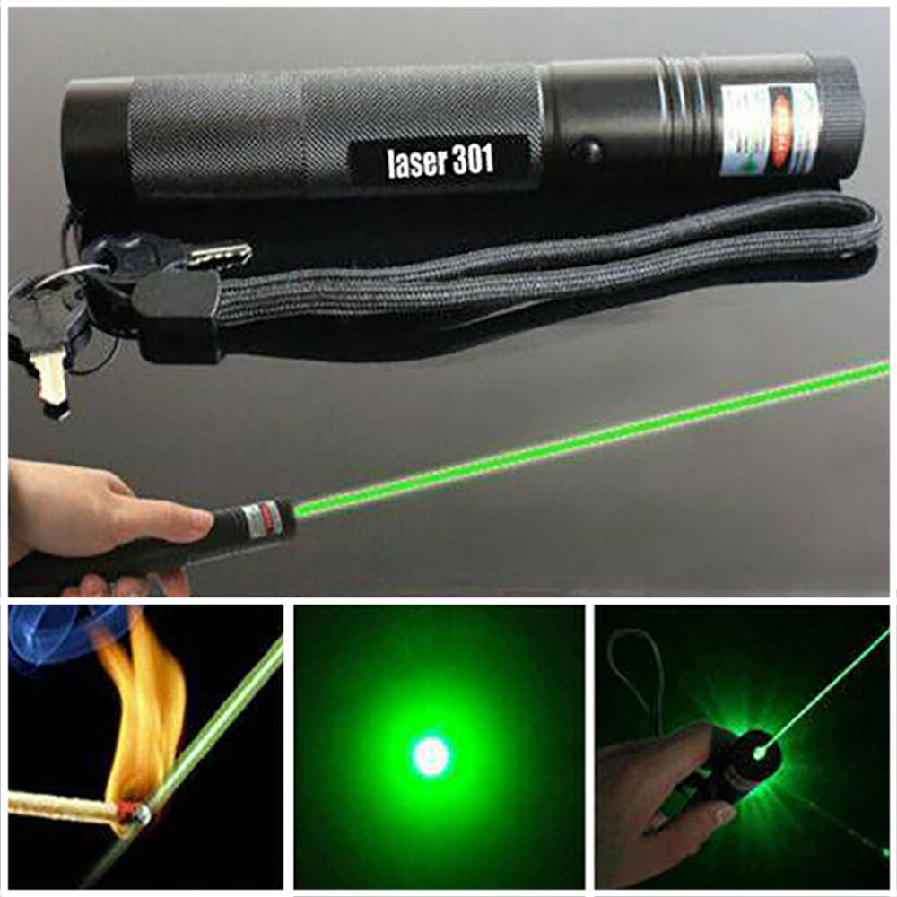 Adjustable Military 532nm Green Laser Pointer Pen With power supply Top Seller 