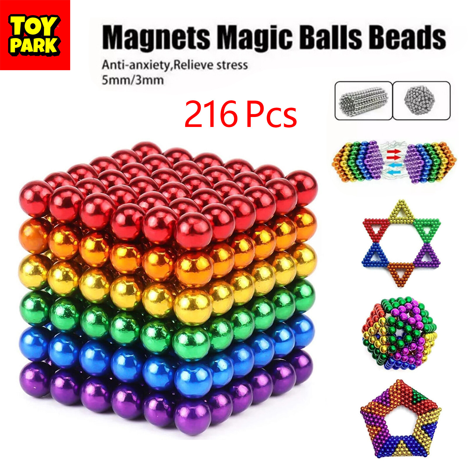 Magnetic sales stress beads