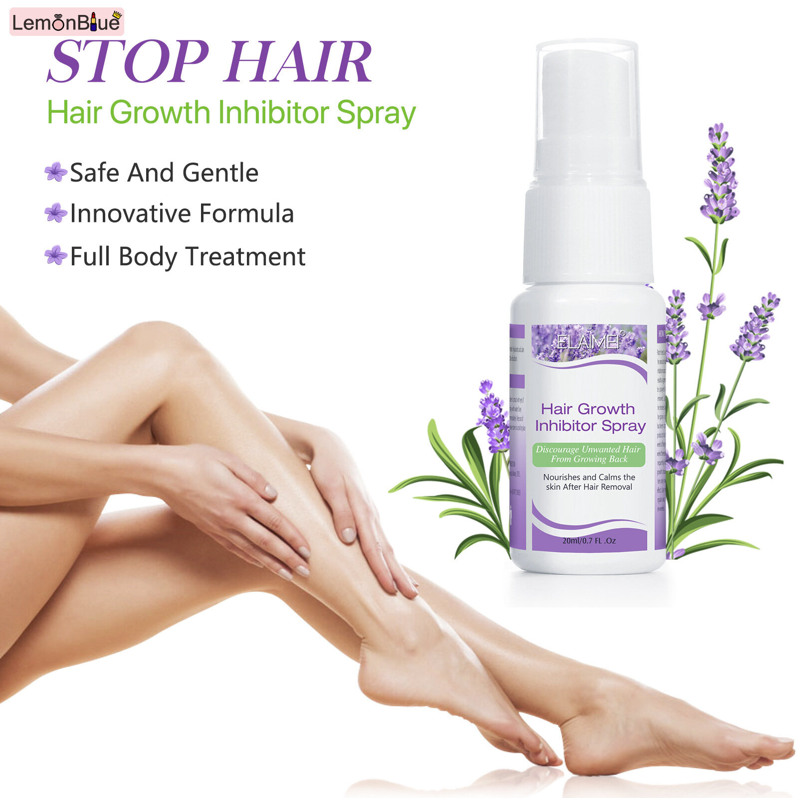 Gambar Hair Inhibitor Spray 20ml Painless Mild Slows Hair Growth Hair Removal Spray 20ml Face Arm Leg Armpit Hair Growth Stopper Painless Mild Hair Inhibitor Spray Slows Hair Growth Hair Removal Spray