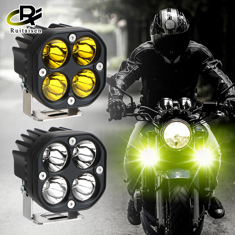  Đèn LED Làm Việc Màu Vàng 3 Inch 40W Vỏ Thanh Sương Mù Lái Xe Tại Chỗ Đèn ATV Địa Hình 