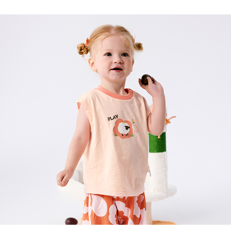 balabala Baby T Shirt Children Top Girl Clothing Boy Short Sleeve 2025 New Spring Summer Sweet Trendy · v7
