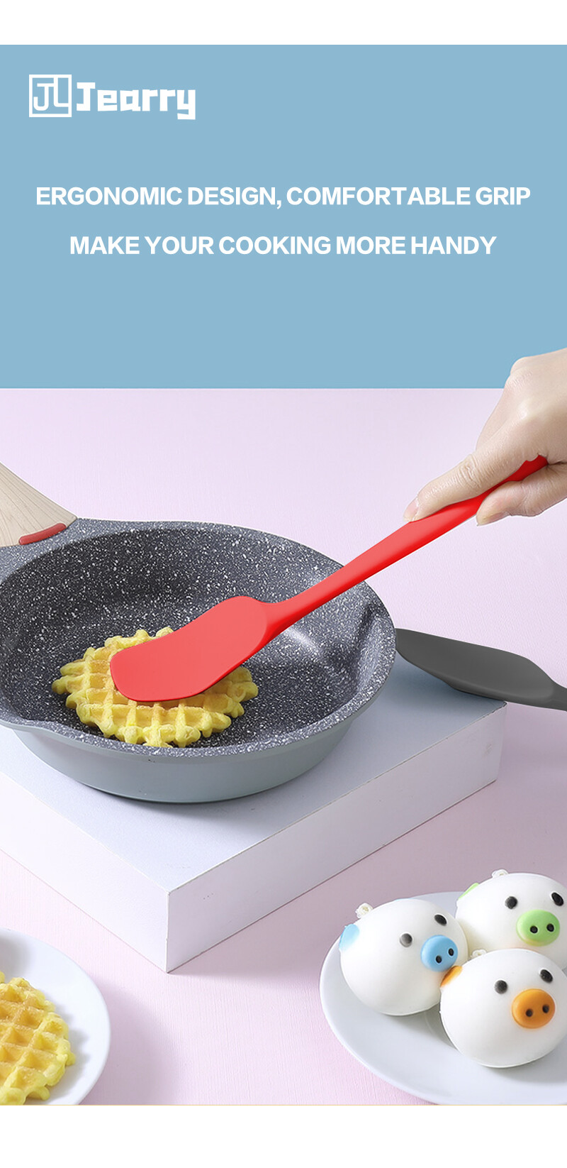 Spatola in silicone resistente al calore antiaderente da cucina_voghion.com