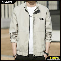 VUUG TNF แจ็คเก็ตผู้ชายแจ็คเก็ตมีฮู้ดแบบบางน้ำหนักเบาเสื้อแจ็คเก็ตลำลอง