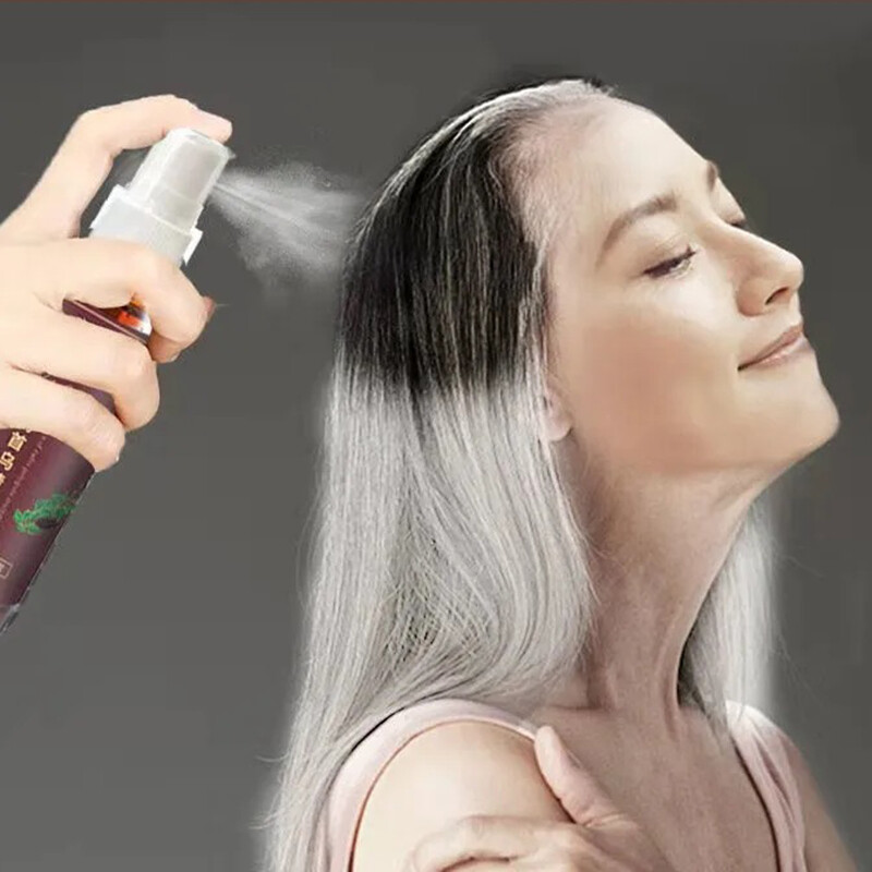 Gambar Herbal Natural Polygonum Shampoo Polygonum Multiflorum Shampoo Reverse Grey Hair Effective White Hair Turns to Black Hair Shampoo Gentle Nourshing Hair roots Coverage Grey Hair Treatment Care shampoo