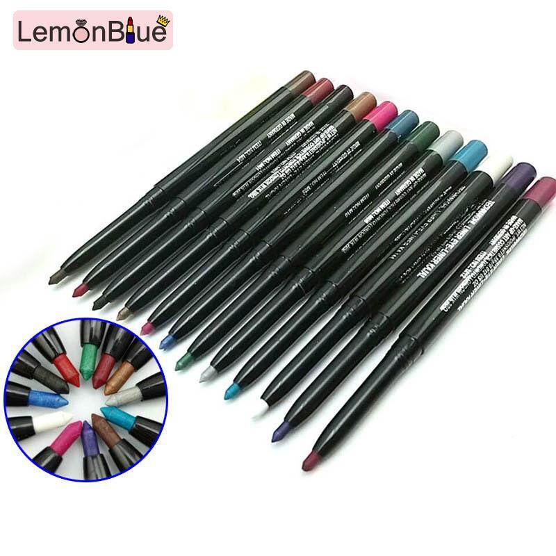Gambar [RAYA SALE] LemonBlue 12 Pcs Set Mixed Colors Make Up Eyeliner Pencil Eyeshadow Eyebrow Beauty Pen Kit Waterproof Cosmetics Eyes Makeup Tools