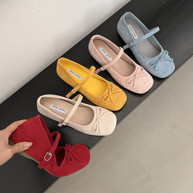 MANXIXI Fashion Women Loafers Beautiful Bow Mules Flat Sandals (Size 35-40) ราคา 588 บาท*ส่งฟรี