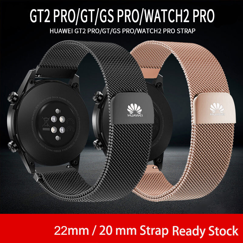 Milan Dây Đeo Vòng Nam Châm Cho Huawei Watch GT3 Pro 20Mm 22Mm Dây Đeo Cổ