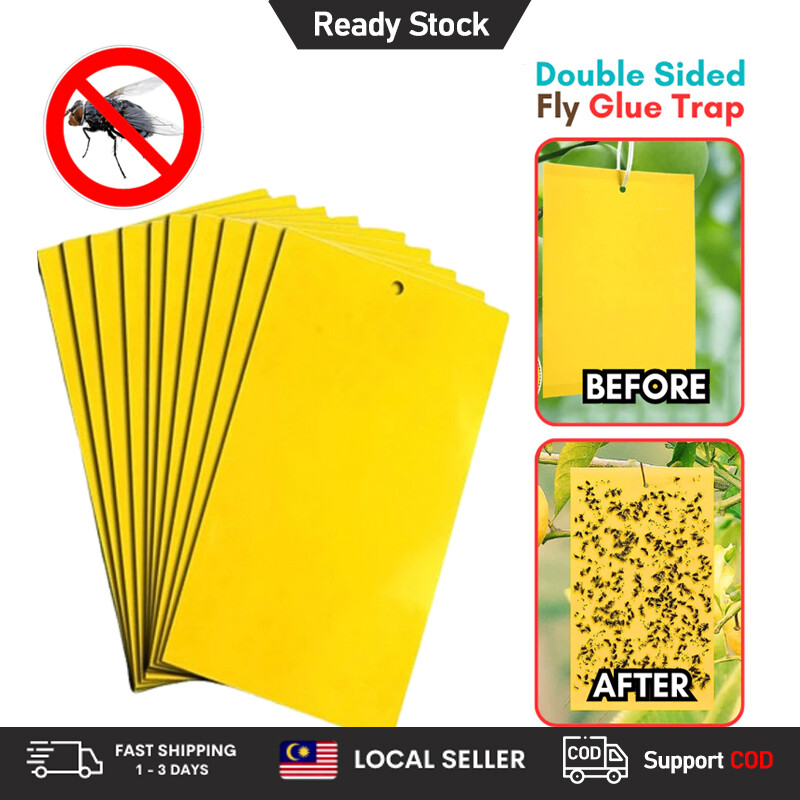 Waterproof Non-Toxic Fly Sticky Traps Large Medium Small Double