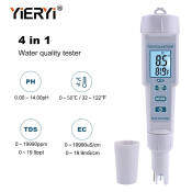 Yieryi PH/TDS/EC Meter for Aquariums and Hydroponics