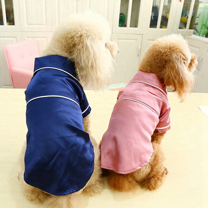dog silk pajamas