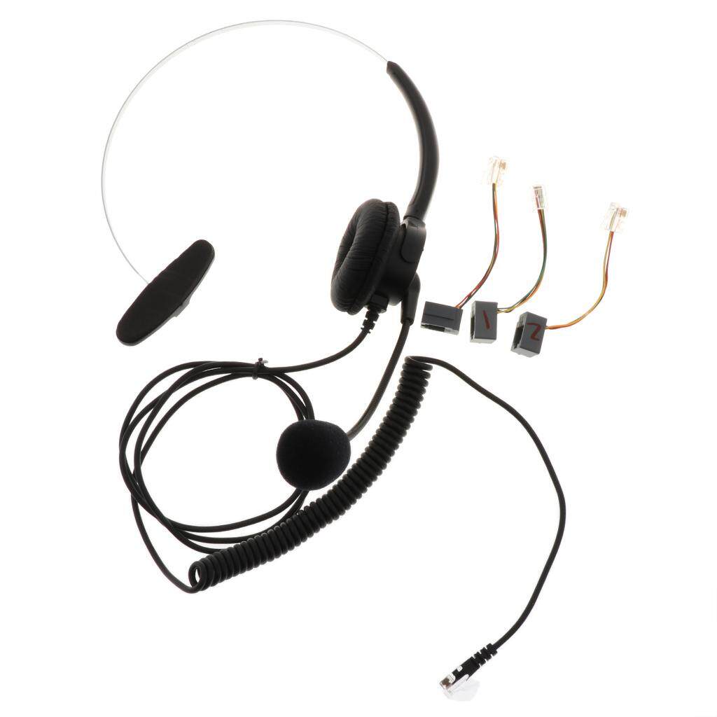 Baoblaze 2 Pack Corded Phone Headset Call Center Telephone