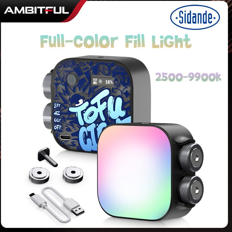 SIDANDE TOFU 6W 2500-9900k RGB LED camera lights of light effects full