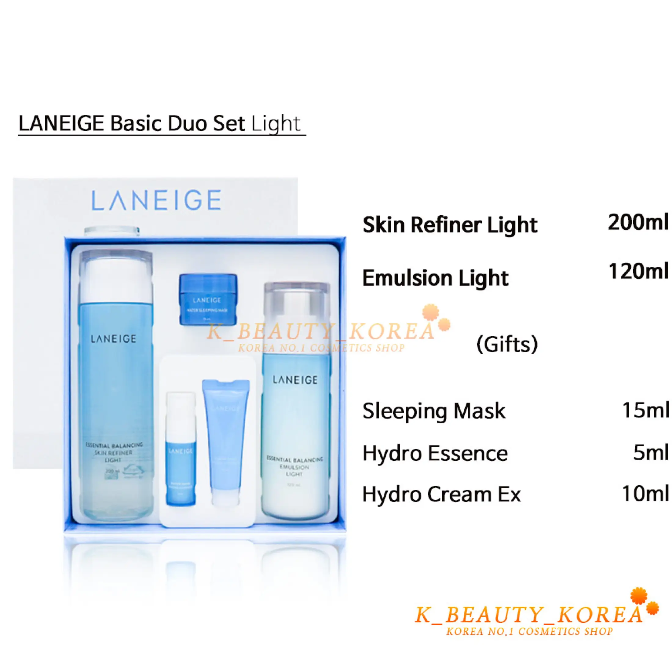 laneige basic duo light set