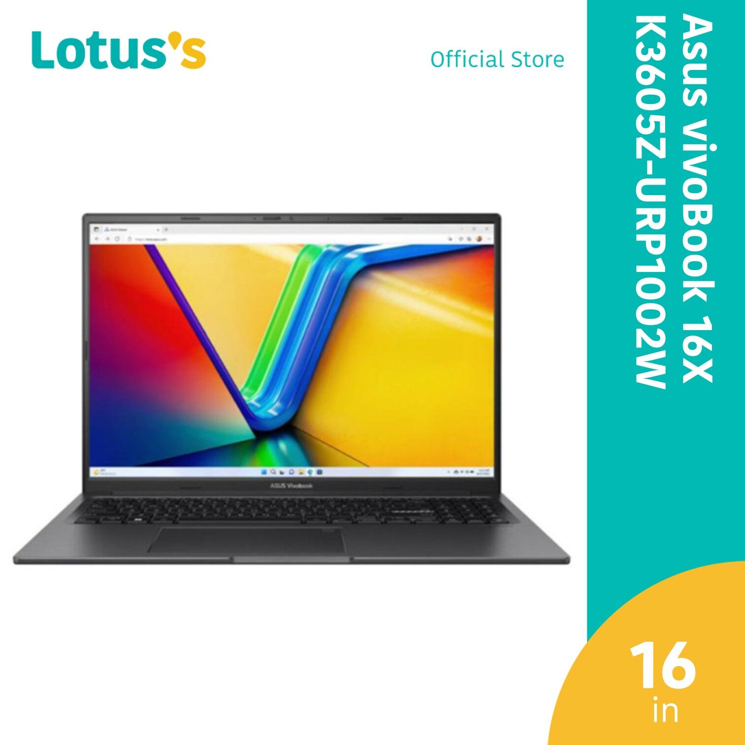[IT DEALS] Asus Vivobook 16X K3605Z-URP1002W Laptop Black (i5-12500H,16GB,512GB,NV 6GB,16",W11)