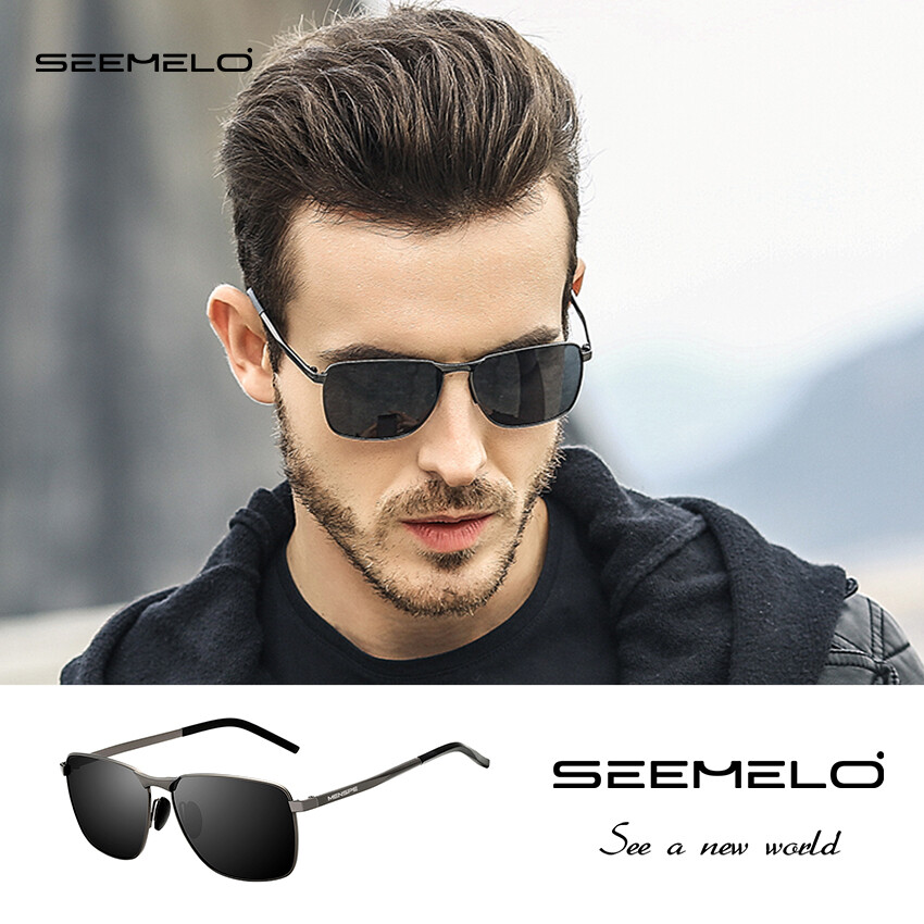 SEEMELO Sunglasses Driver Driving Mirror TAC Polarized Glasses Night Vision Sunglasses Color-changing Sunglasses Men And Women Tide Glasses Brand Goggles Sunglasses Retro Anti Glare Driving Sun Glasses ราคา 254 บาท*ส่งฟรี