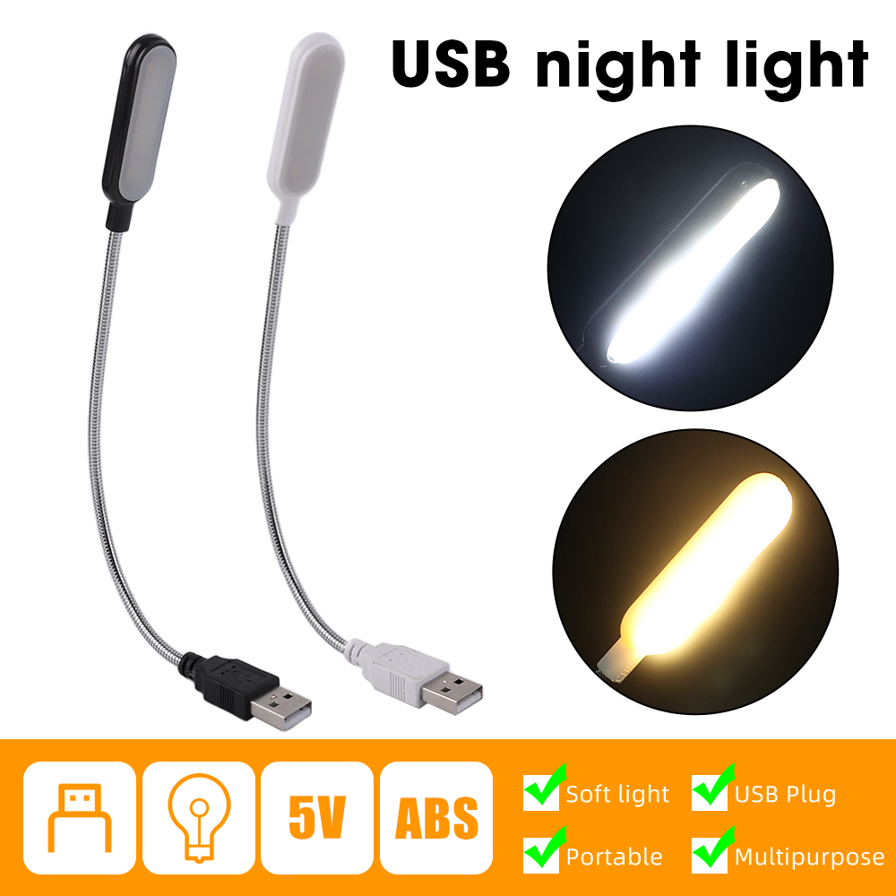 Đèn led usb nhỏ gọn đèn đọc sách đèn để bàn đèn 4led linh hoạt cho sạc dự phòng máy tính xách tay máy tính xách tay