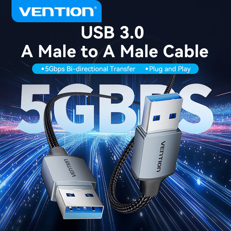 Vention USB 3.0 một Nam đến một dây cáp đầu đực 2A 5Gbps Hight Tốc độ truyền nhanh cáp nối USB cho m
