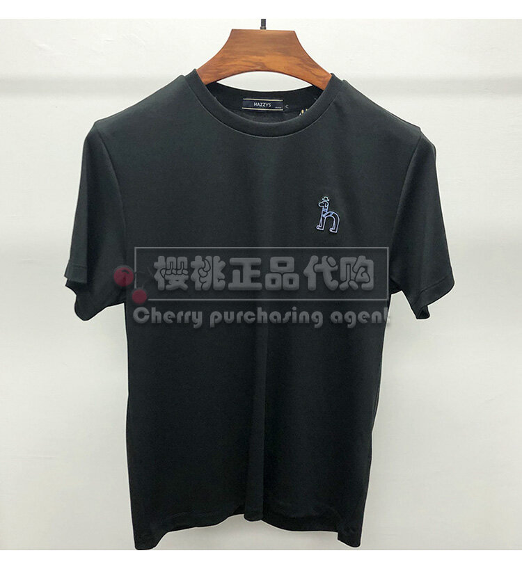 Haggis hazzys nam mùa hè solid áo phông ngắn tay astze02bx47